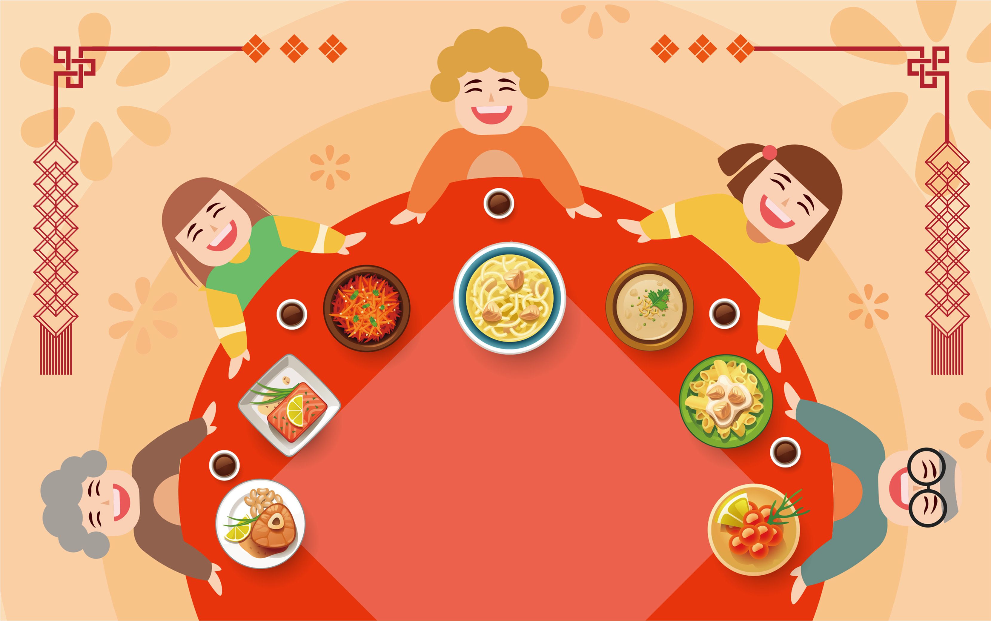 中国人的年夜饭是家人的团圆聚餐,这顿是年尾最丰盛,最重要的一顿晚餐