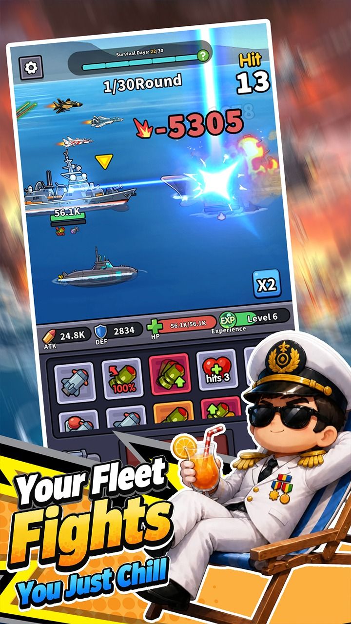 Tiny Fleet: Idle Battles 宣传图2